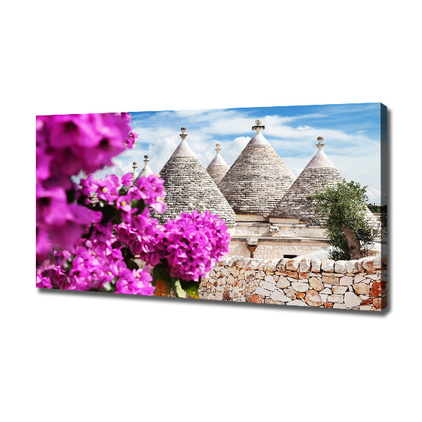 Canvas wall art Trulla houses