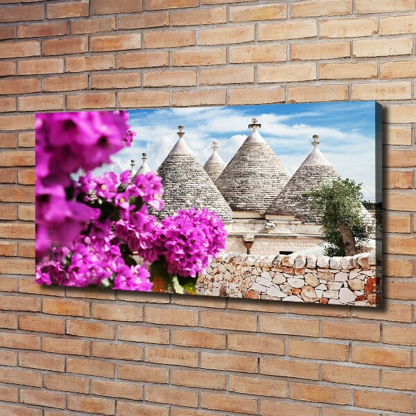 Canvas wall art Trulla houses