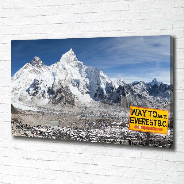 Canvas wall art Mount Everest