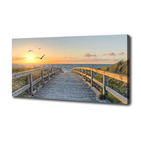 Canvas wall art Path to the beach