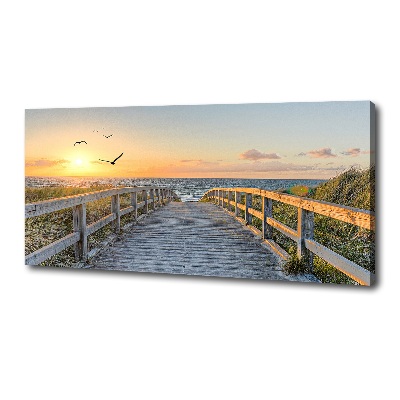 Canvas wall art Path to the beach