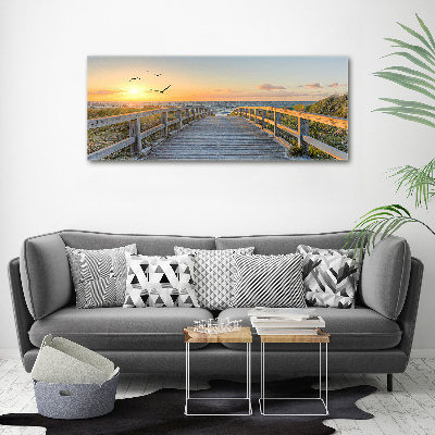 Canvas wall art Path to the beach