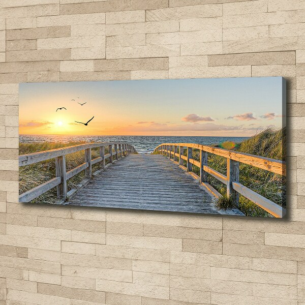 Canvas wall art Path to the beach