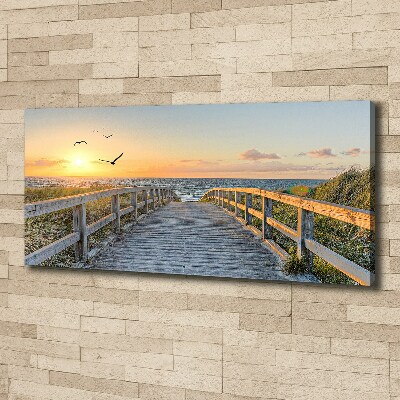 Canvas wall art Path to the beach