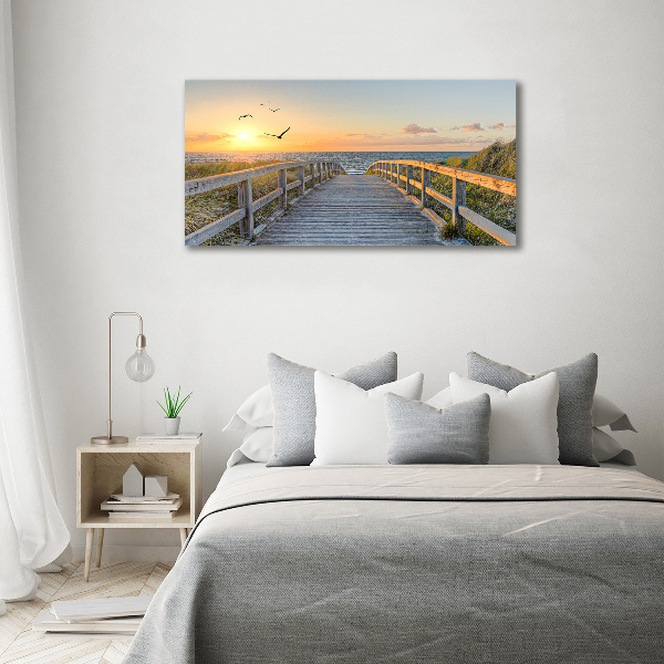 Canvas wall art Path to the beach