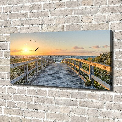 Canvas wall art Path to the beach