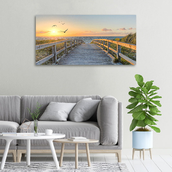 Canvas wall art Path to the beach