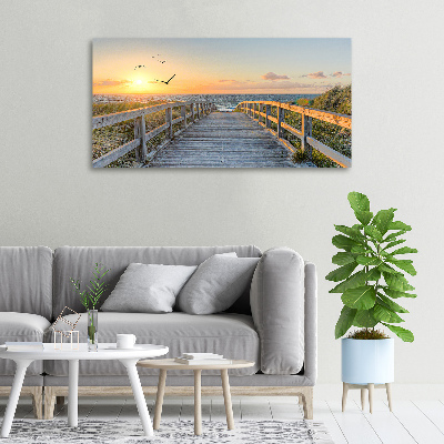 Canvas wall art Path to the beach