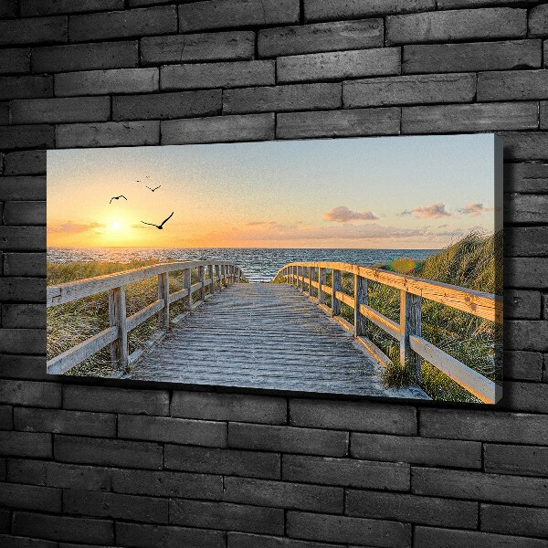 Canvas wall art Path to the beach