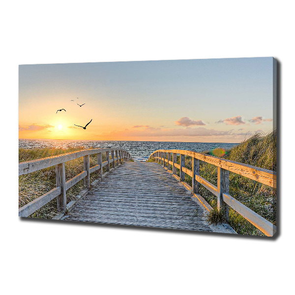 Canvas wall art Path to the beach