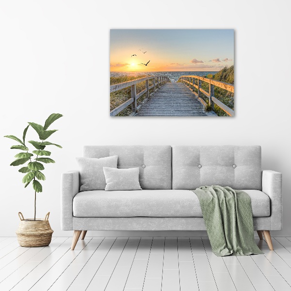 Canvas wall art Path to the beach