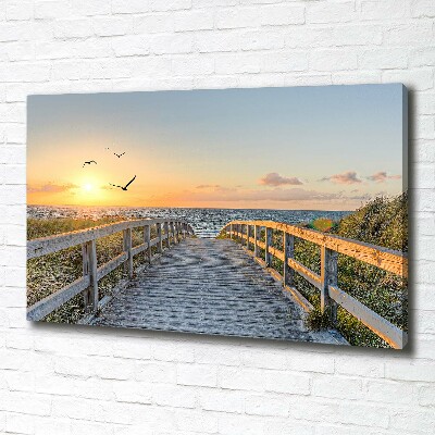 Canvas wall art Path to the beach