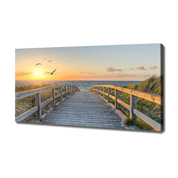 Canvas wall art Path to the beach