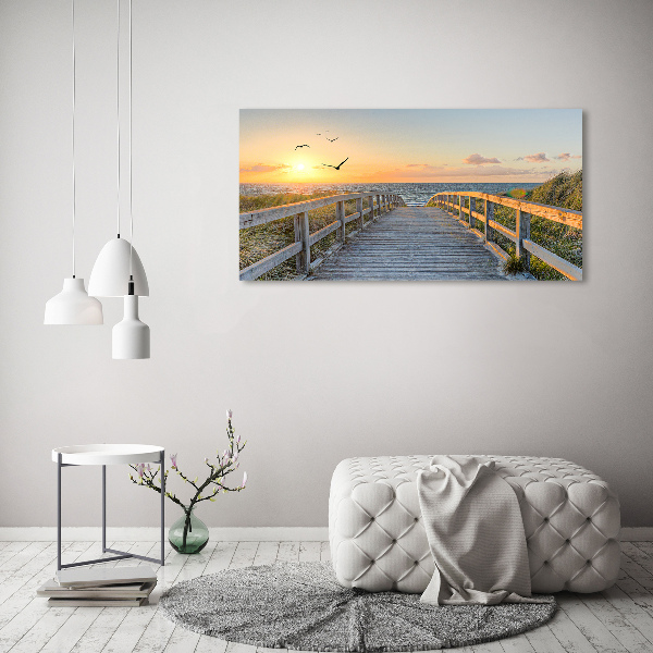 Canvas wall art Path to the beach