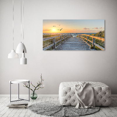 Canvas wall art Path to the beach