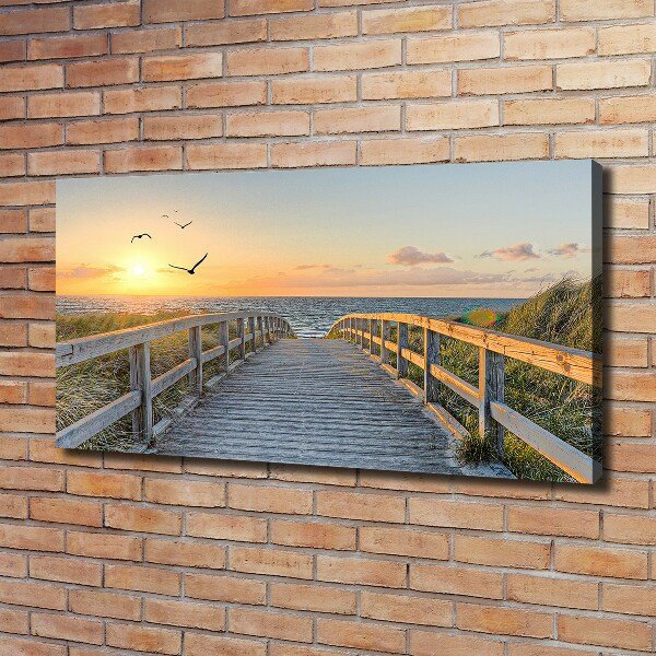 Canvas wall art Path to the beach