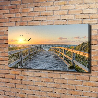 Canvas wall art Path to the beach