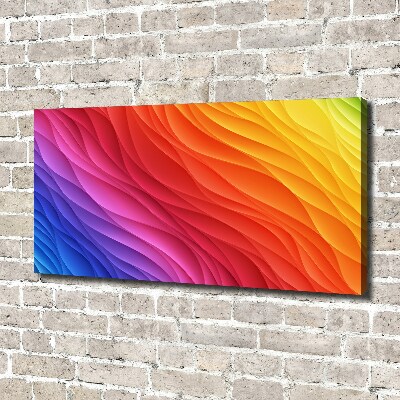 Canvas wall art Colorful waves