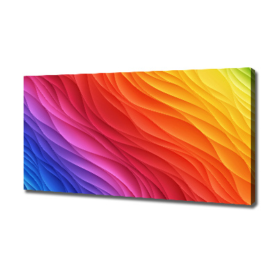 Canvas wall art Colorful waves