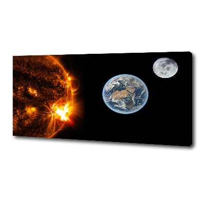 Canvas wall art Solar system