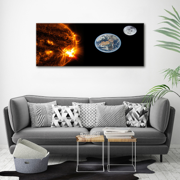 Canvas wall art Solar system