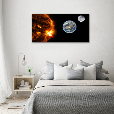 Canvas wall art Solar system