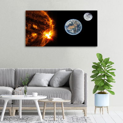 Canvas wall art Solar system