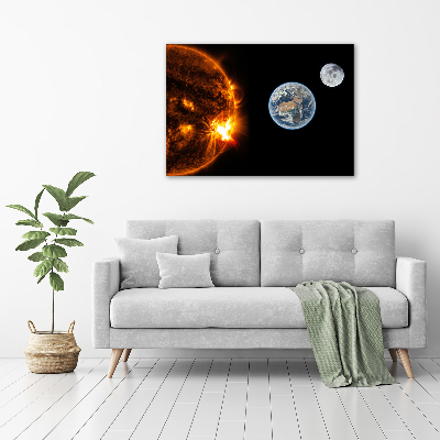 Canvas wall art Solar system