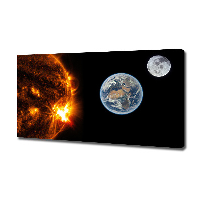 Canvas wall art Solar system