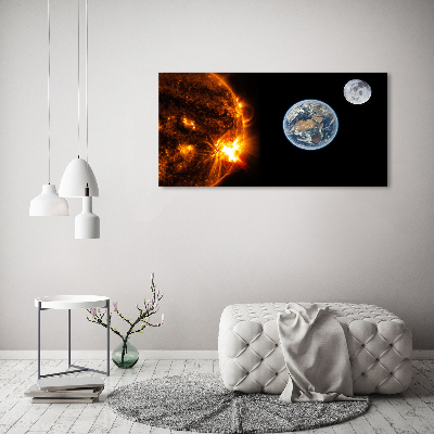 Canvas wall art Solar system