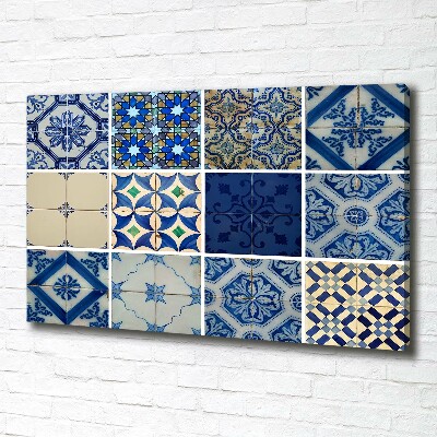 Canvas wall art Portuguese tiles