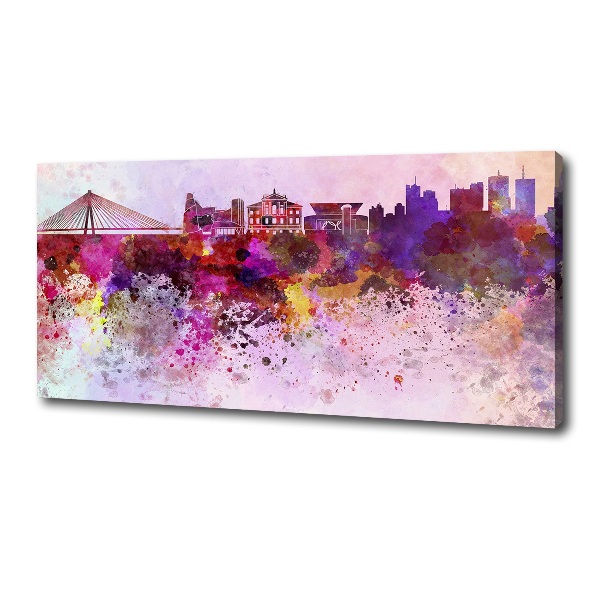 Canvas wall art Colorful Warsaw