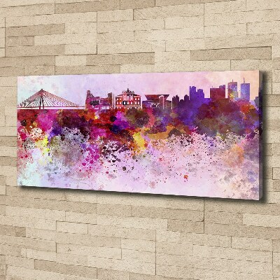 Canvas wall art Colorful Warsaw