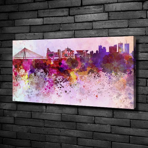 Canvas wall art Colorful Warsaw