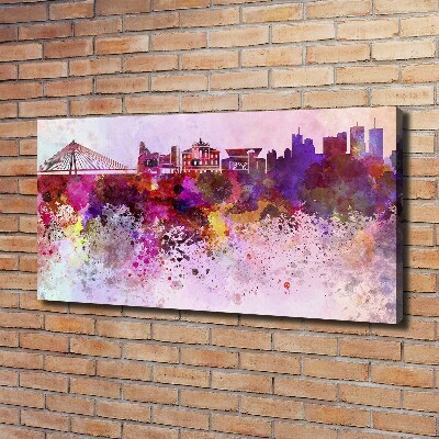 Canvas wall art Colorful Warsaw