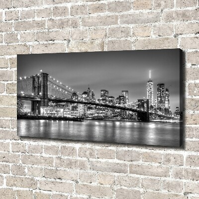 Canvas wall art Brooklyni bridge