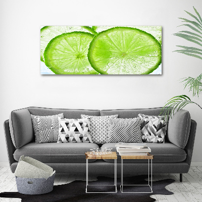 Canvas wall art Lime underwater