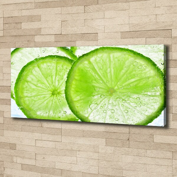 Canvas wall art Lime underwater