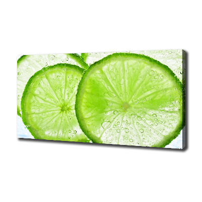 Canvas wall art Lime underwater