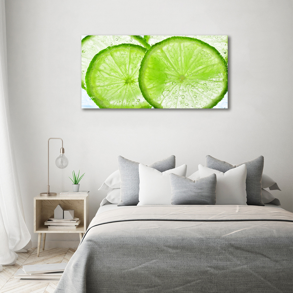 Canvas wall art Lime underwater