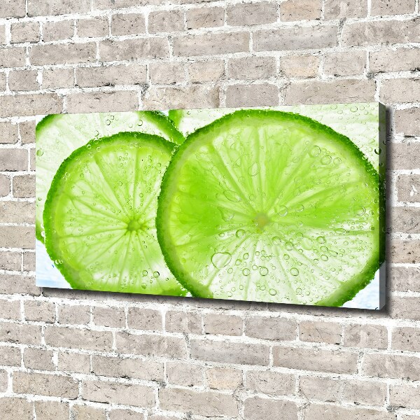 Canvas wall art Lime underwater