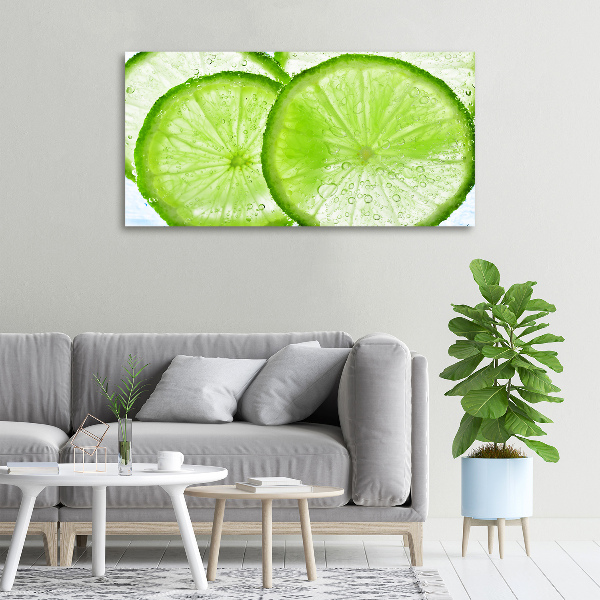 Canvas wall art Lime underwater