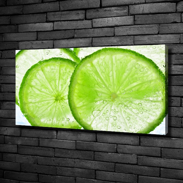 Canvas wall art Lime underwater