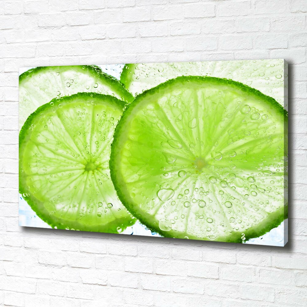 Canvas wall art Lime underwater