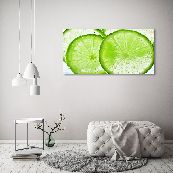 Canvas wall art Lime underwater