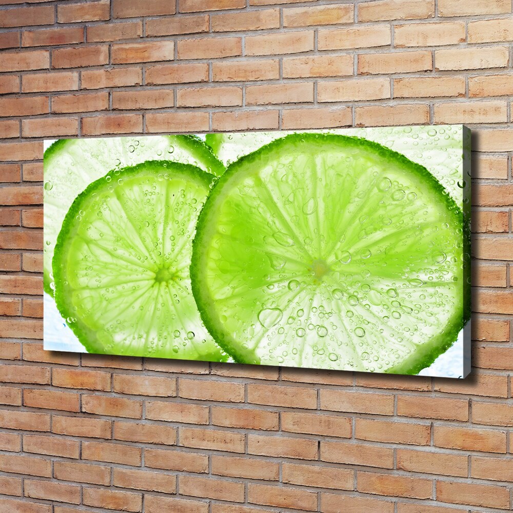 Canvas wall art Lime underwater