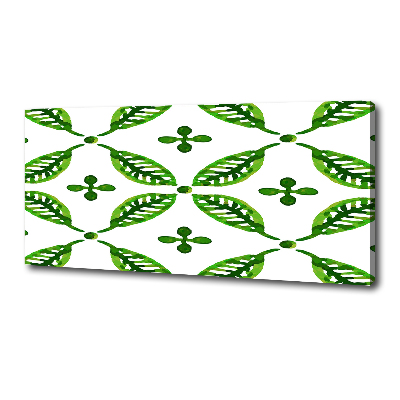 Canvas wall art Green leaves