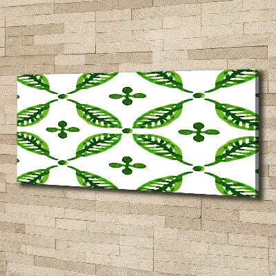 Canvas wall art Green leaves