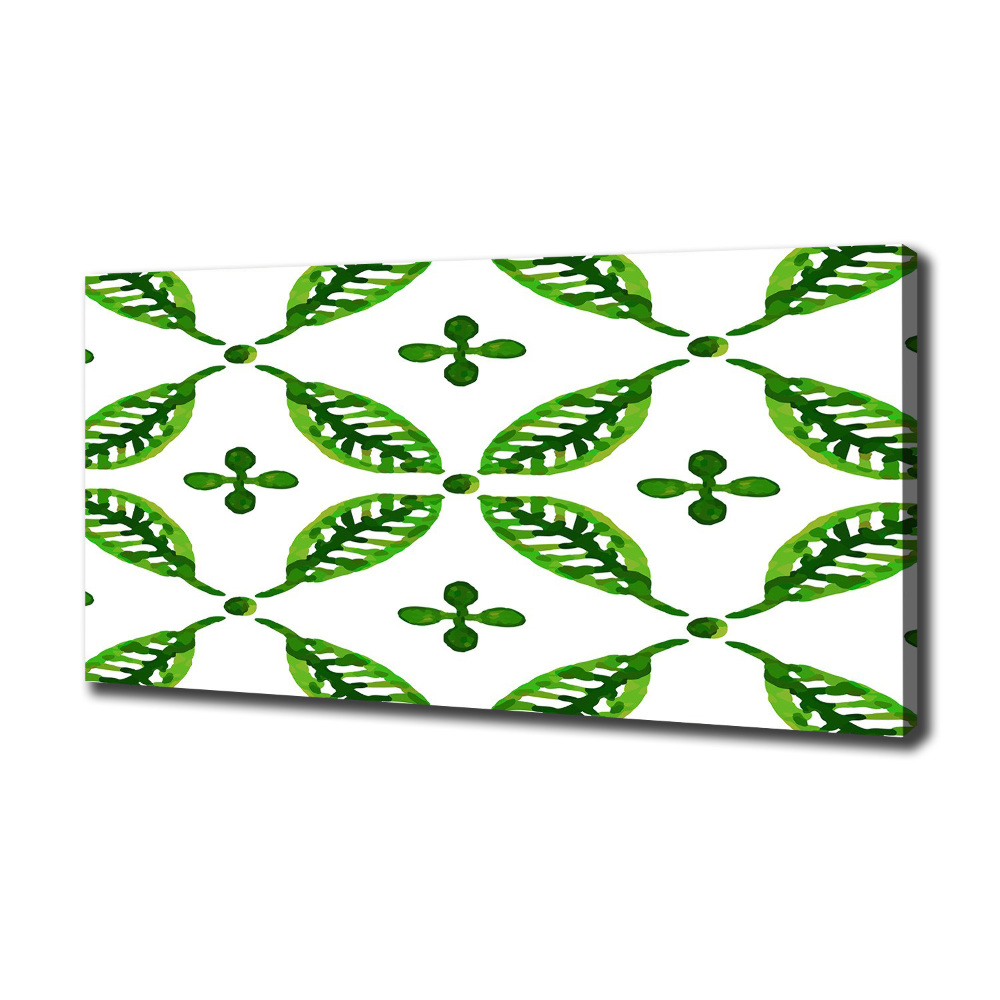 Canvas wall art Green leaves