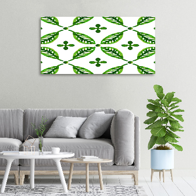 Canvas wall art Green leaves